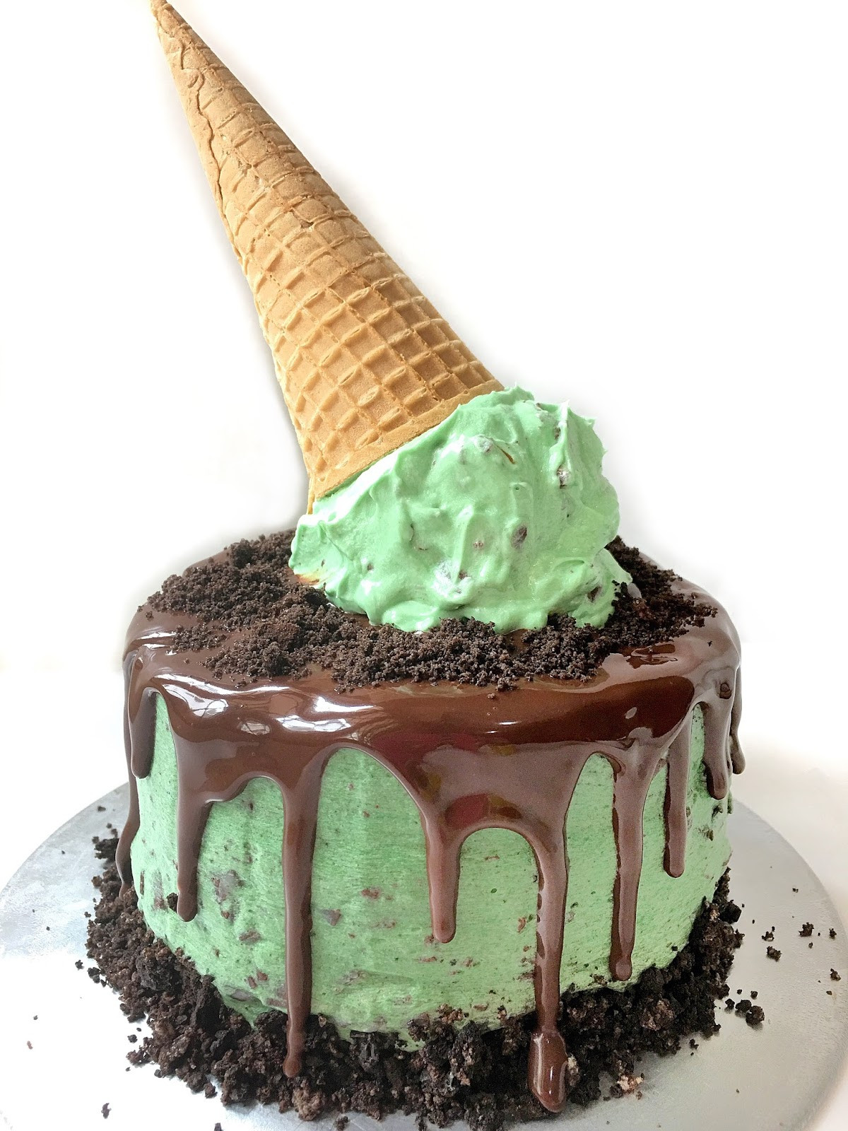 Mint Chocolate Chip Ice Cream Cake
 Chocolate Chip Mint Ice Cream Cake Sherbakes