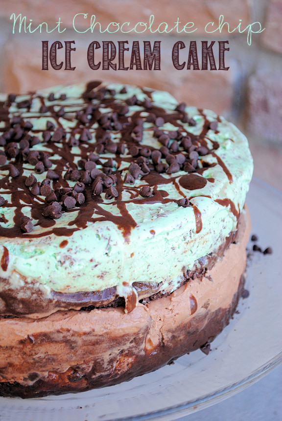 Mint Chocolate Chip Ice Cream Cake
 Mint Chocolate Chip Ice Cream Cake