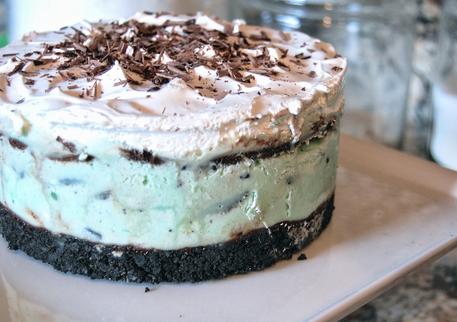 Mint Chocolate Chip Ice Cream Cake
 Much Kneaded Mint Chocolate Chip Ice Cream Cake