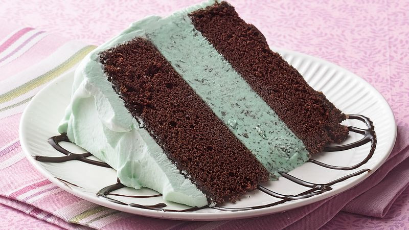 Mint Chocolate Chip Ice Cream Cake
 Mint Chocolate Ice Cream Cake recipe from Betty Crocker