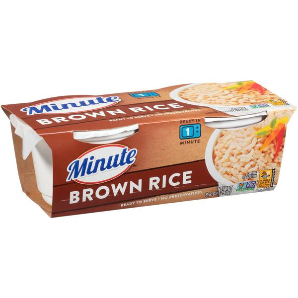 Minute Brown Rice
 Minute Ready to Serve Brown Rice 2 Ct Cups