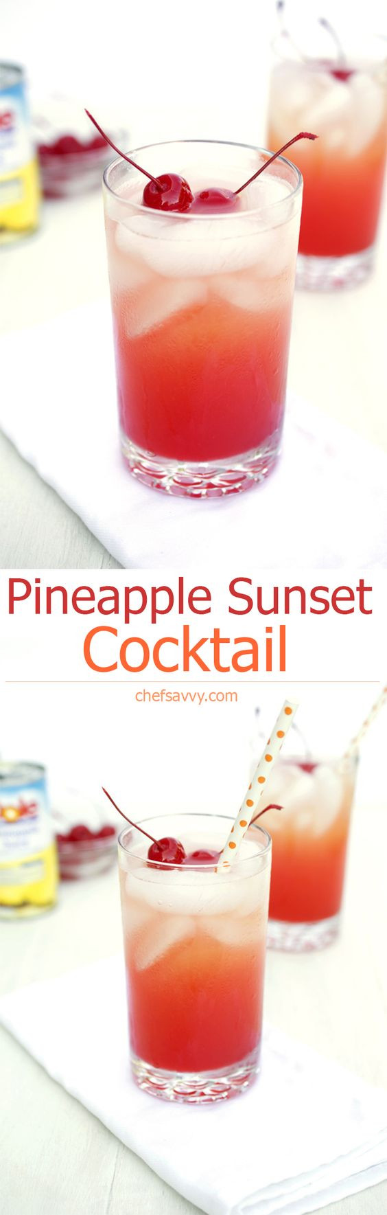 Mixed Drinks With Vodka And Pineapple Juice
 Pineapple Sunset Recipe