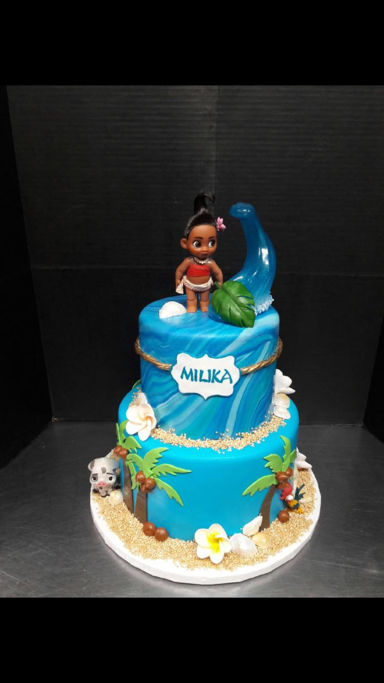 Moana Birthday Cake Ideas
 Disney Moana birthday cake disneyprincess