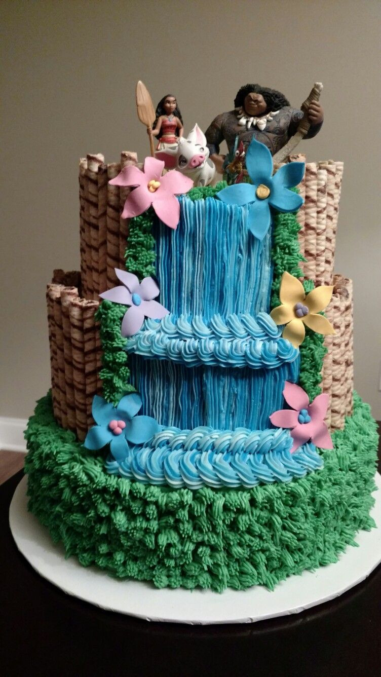 Moana Birthday Cake Ideas
 Moana waterfall cake My Cake Creations