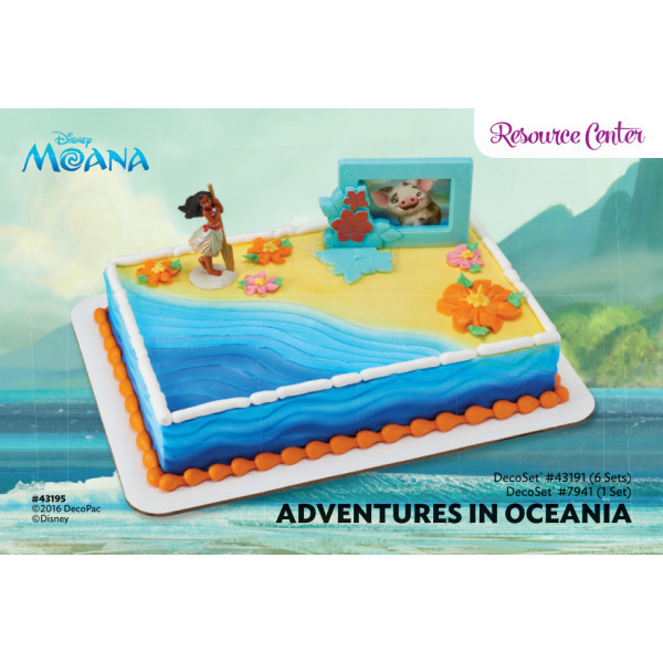 Moana Sheet Cake
 Moana Adventures in Oceania