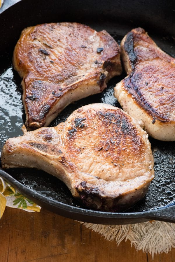 Moist Pork Chops
 Pan fried Brined Pork Loin Chops with Cherry Sauce