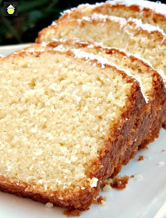 Moist Pound Cake
 Moist Coconut Pound Loaf Cake – Lovefoo s