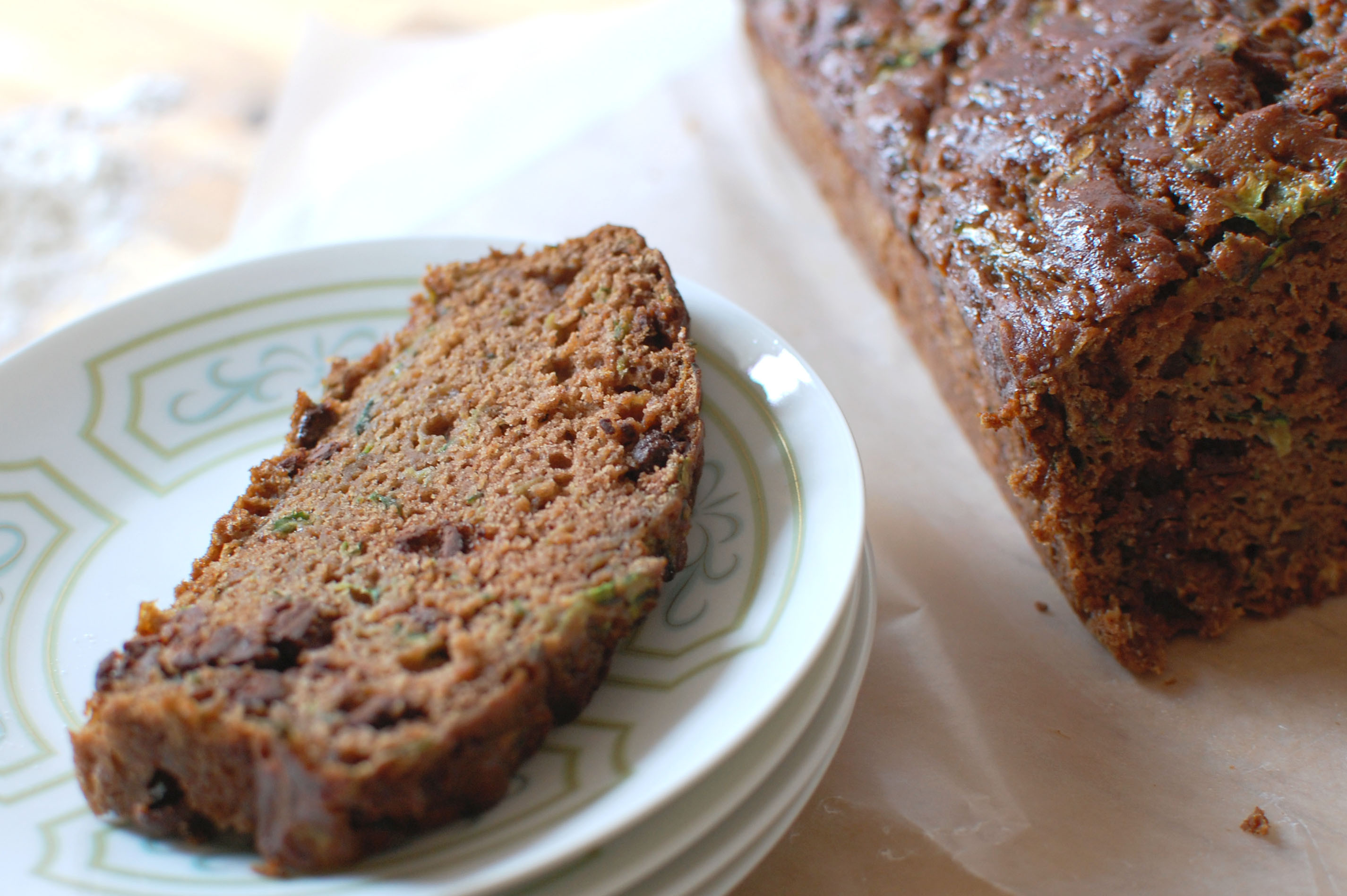 Moist Zucchini Bread
 Moist Chocolate Zucchini Bread with an Optional Twist