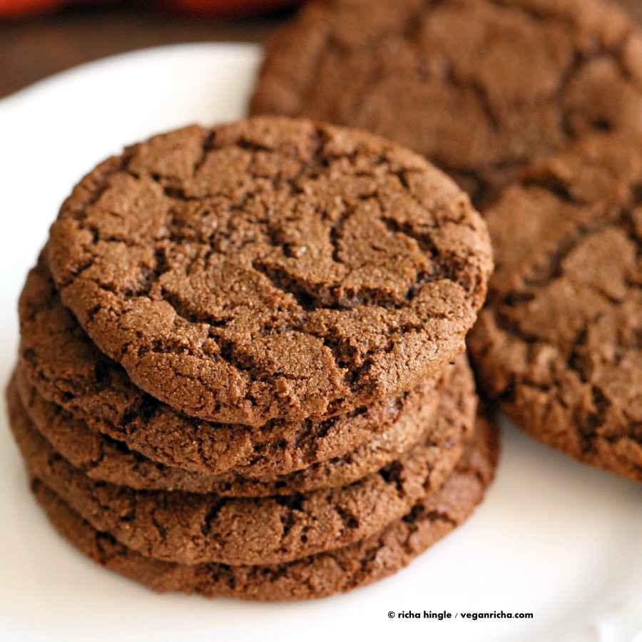 Molasses Ginger Cookies
 1 Bowl Giant Molasses Cookies Vegan Richa