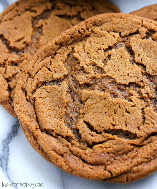 Molasses Ginger Cookies
 Molasses Ginger Cookies Table for Two by Julie Wampler