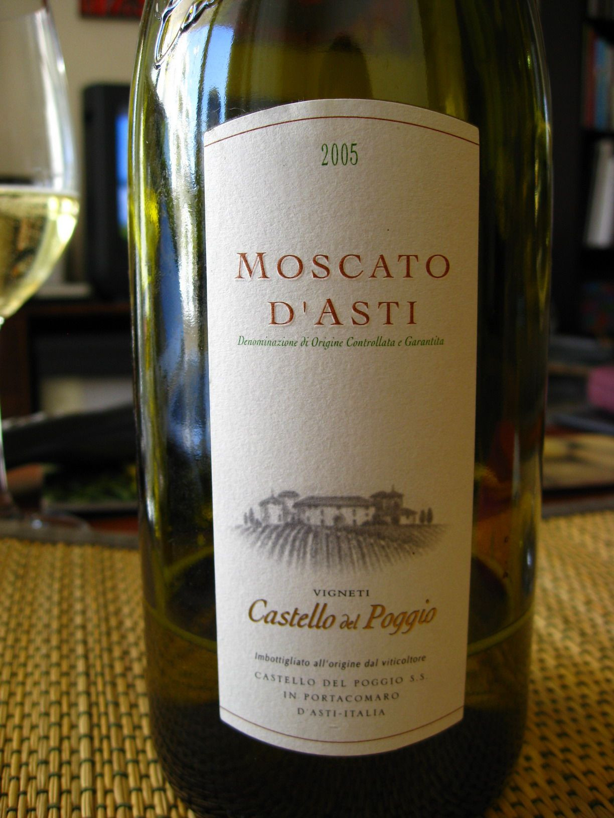 Moscato Dessert Wine
 Moscato d Asti sweet white wine delicioso