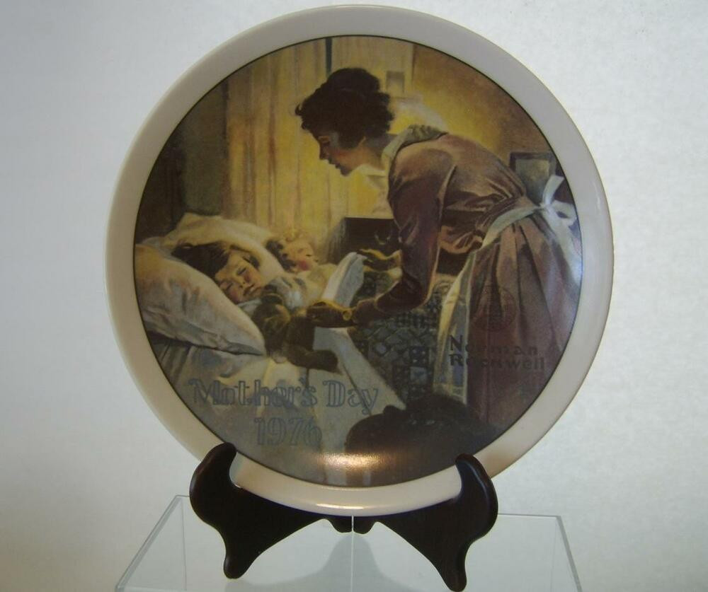 Mother'S Day Dinner
 Norman Rockwell A Mother s Day Love Plate Rockwell Society
