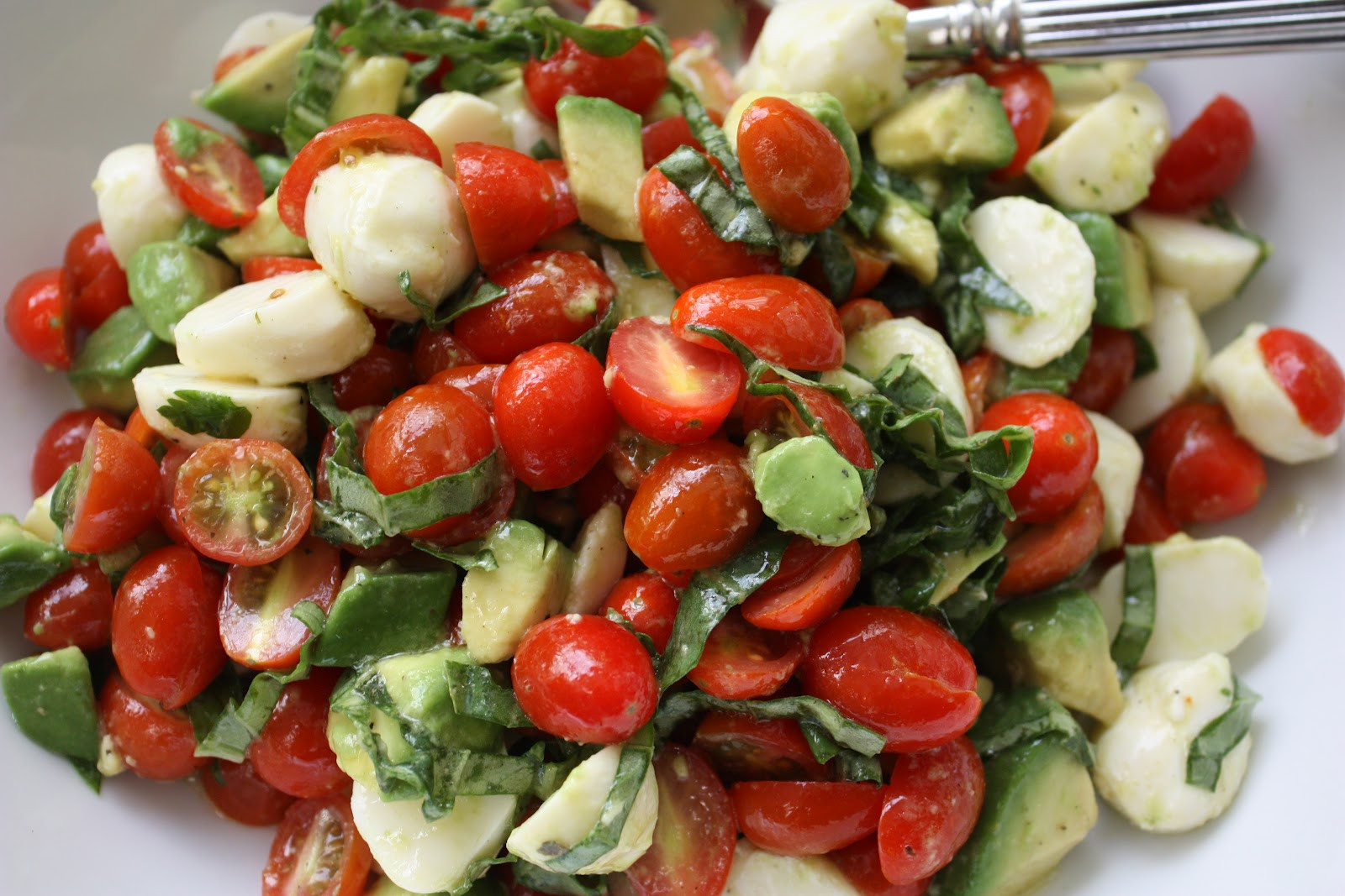 Mozzarella Tomato Salad
 Meet the Sullivans Mozzarella Tomato Basil & Avocado Salad