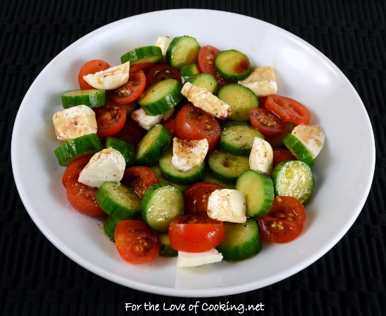 Mozzarella Tomato Salad
 Cucumber Tomato Mozzarella Salad with Balsamic