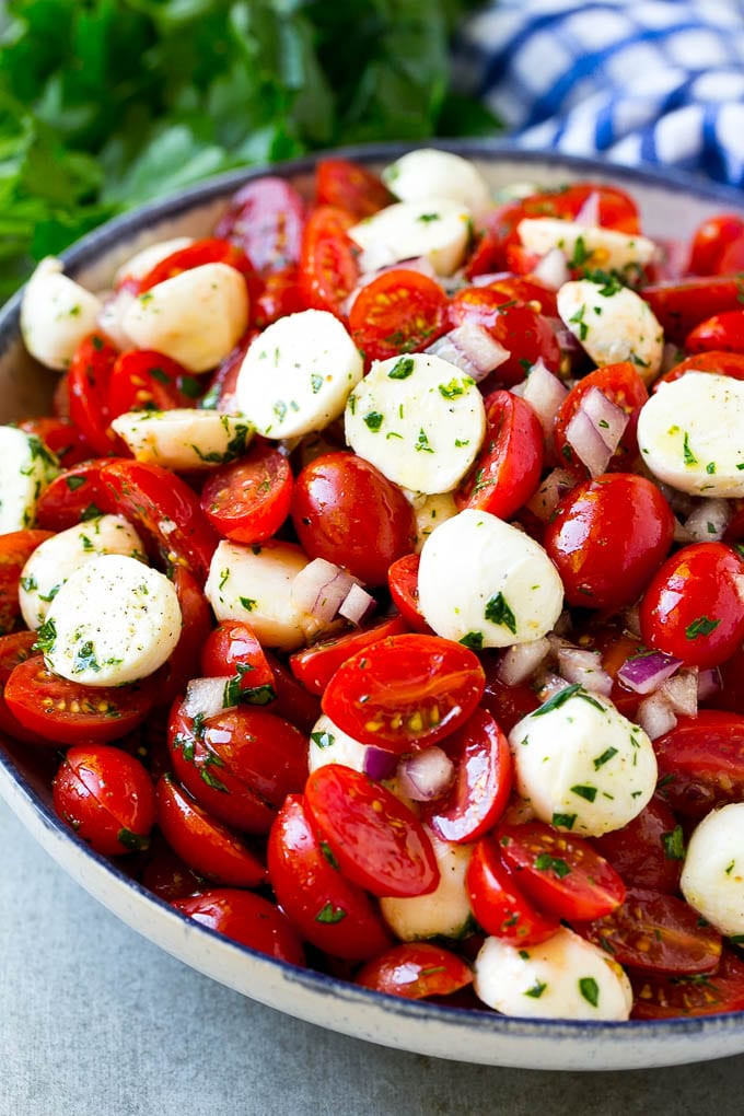 Mozzarella Tomato Salad
 Cherry Tomato Salad Dinner at the Zoo