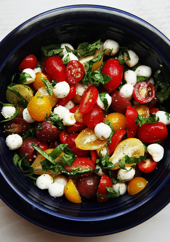 Mozzarella Tomato Salad
 Tomato Basil Mozzarella Salad