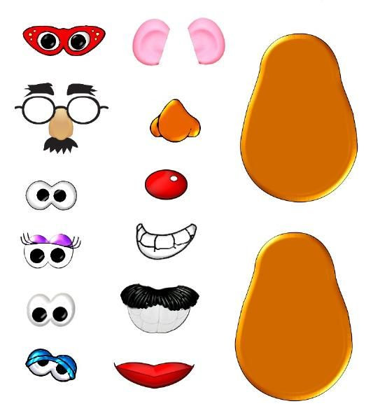 Mr Potato Head Parts
 Potato Head parts 800x900px A Wood Ideas