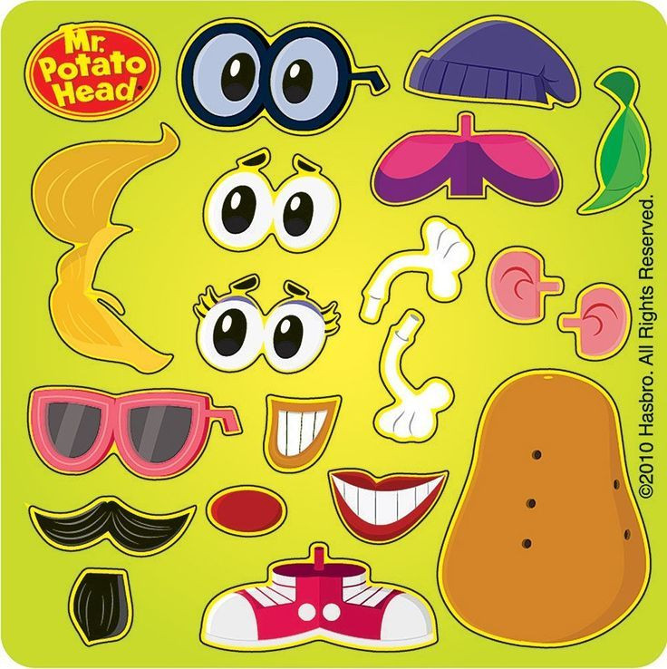 Mr Potato Head Parts
 mr potato head printable parts Buscar con Google