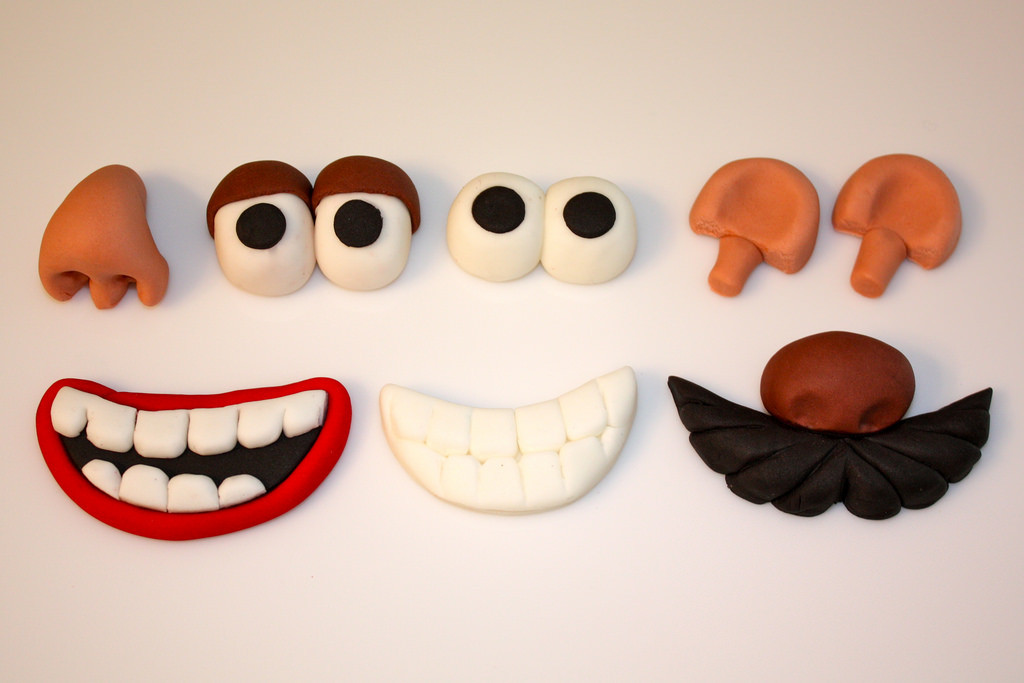 Mr Potato Head Parts
 Mr Potato Head Parts Fondant Cupcake Tops