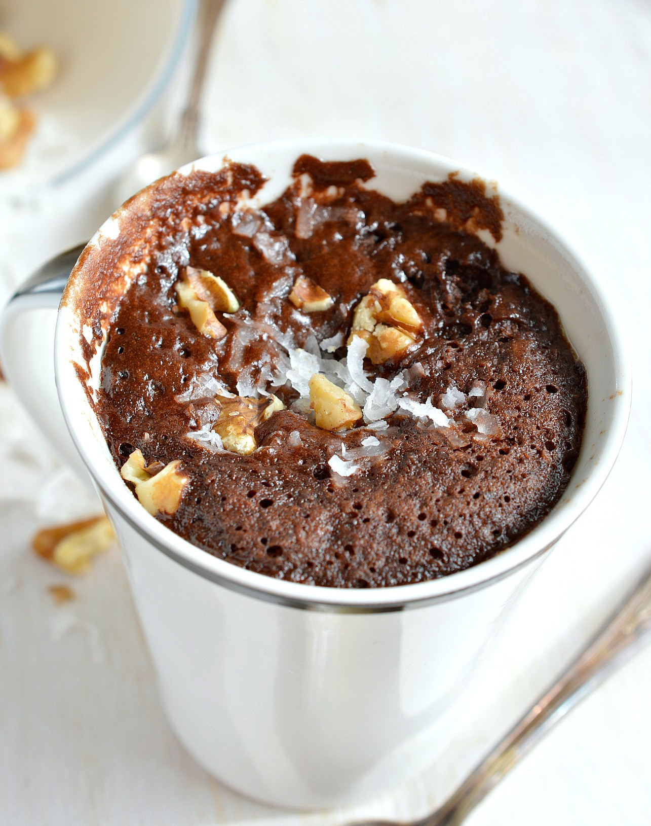 Mug Cake Recipe No Egg
 Dairy Free German Chocolate Mug Cake Recipe WonkyWonderful