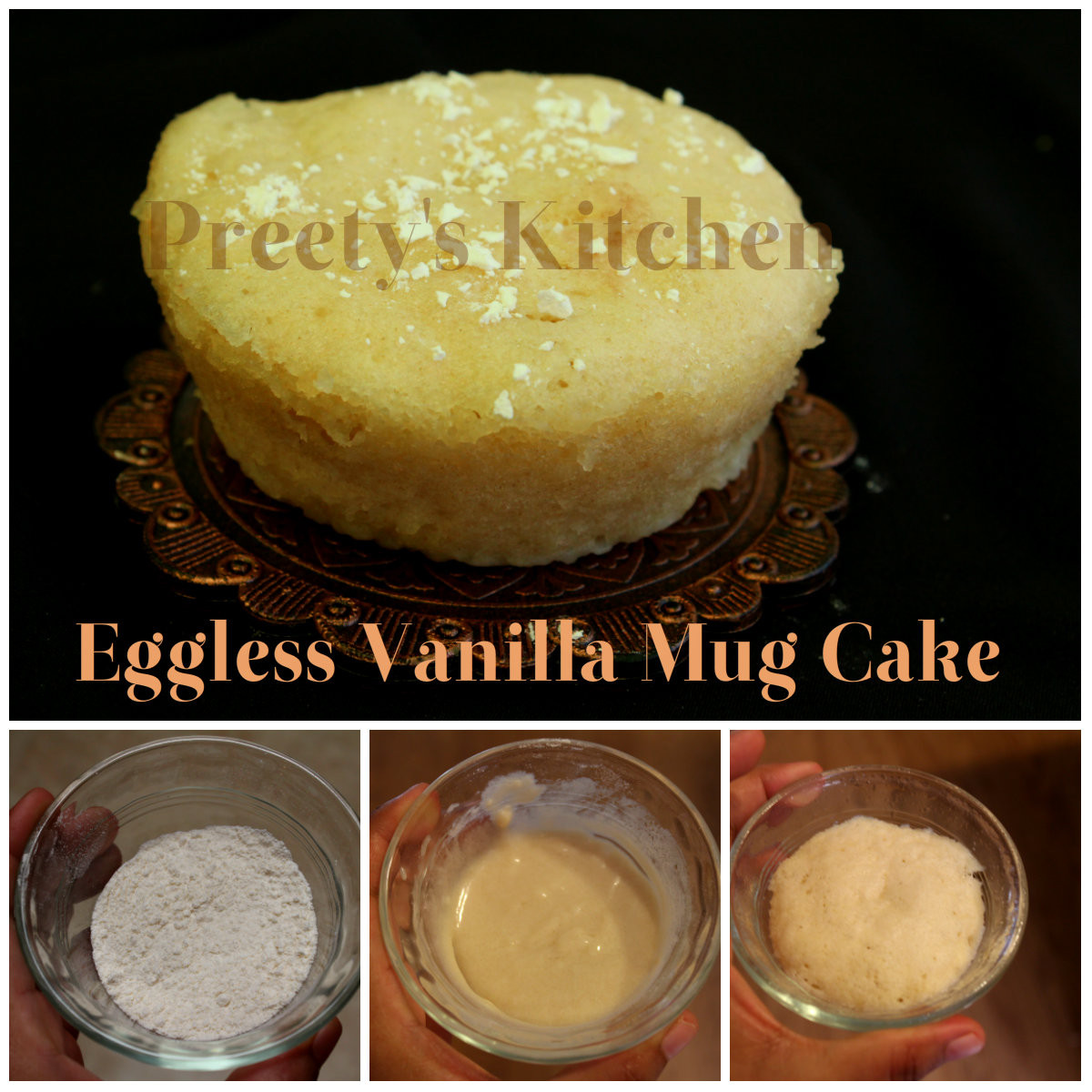 Mug Cake Vanilla
 Preety s Kitchen Eggless Vanilla Mug Cake Single