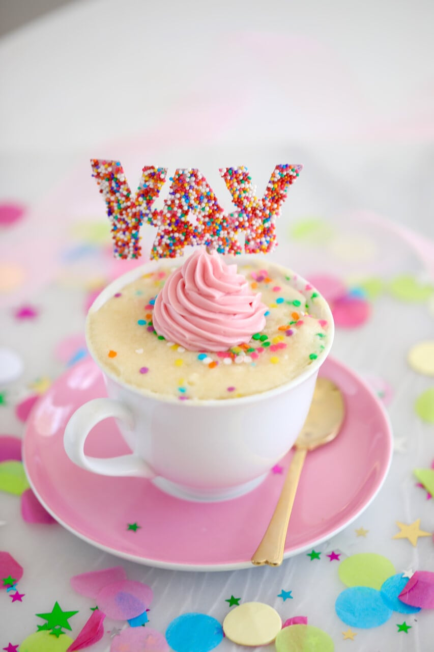 Mug Cake Vanilla
 Celebration Vanilla Mug Cake Recipe — Gemma s Bigger