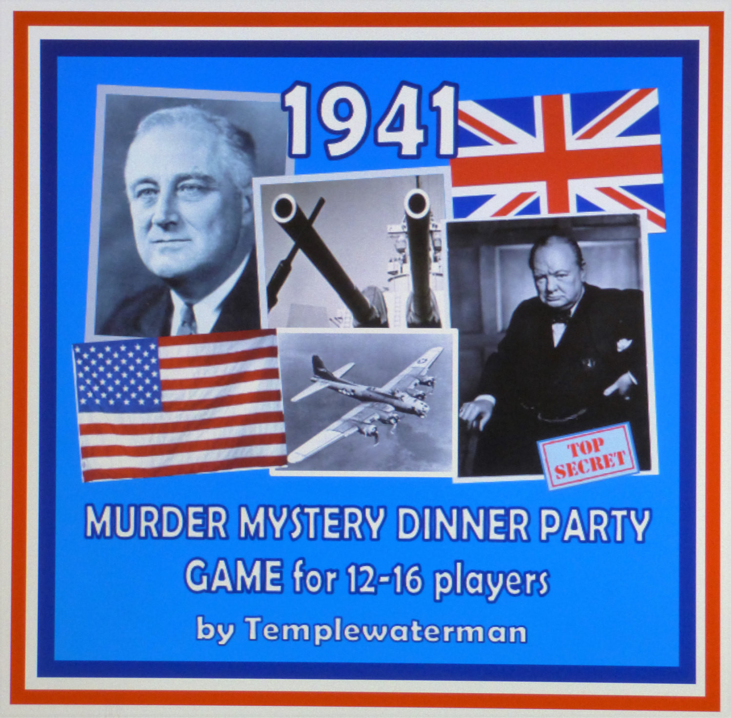 Murder Mystery Dinner Game
 1940 s Murder mystery dinner party game for 12 16