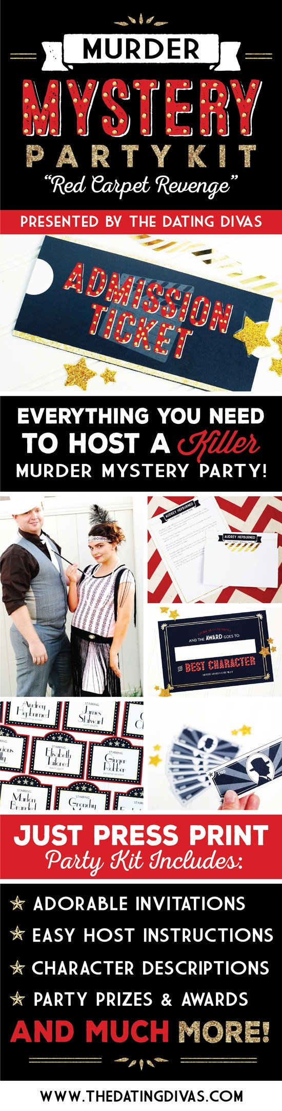 Murder Mystery Dinner Party Kit
 Murder Mystery Party Printables Glued To My Crafts