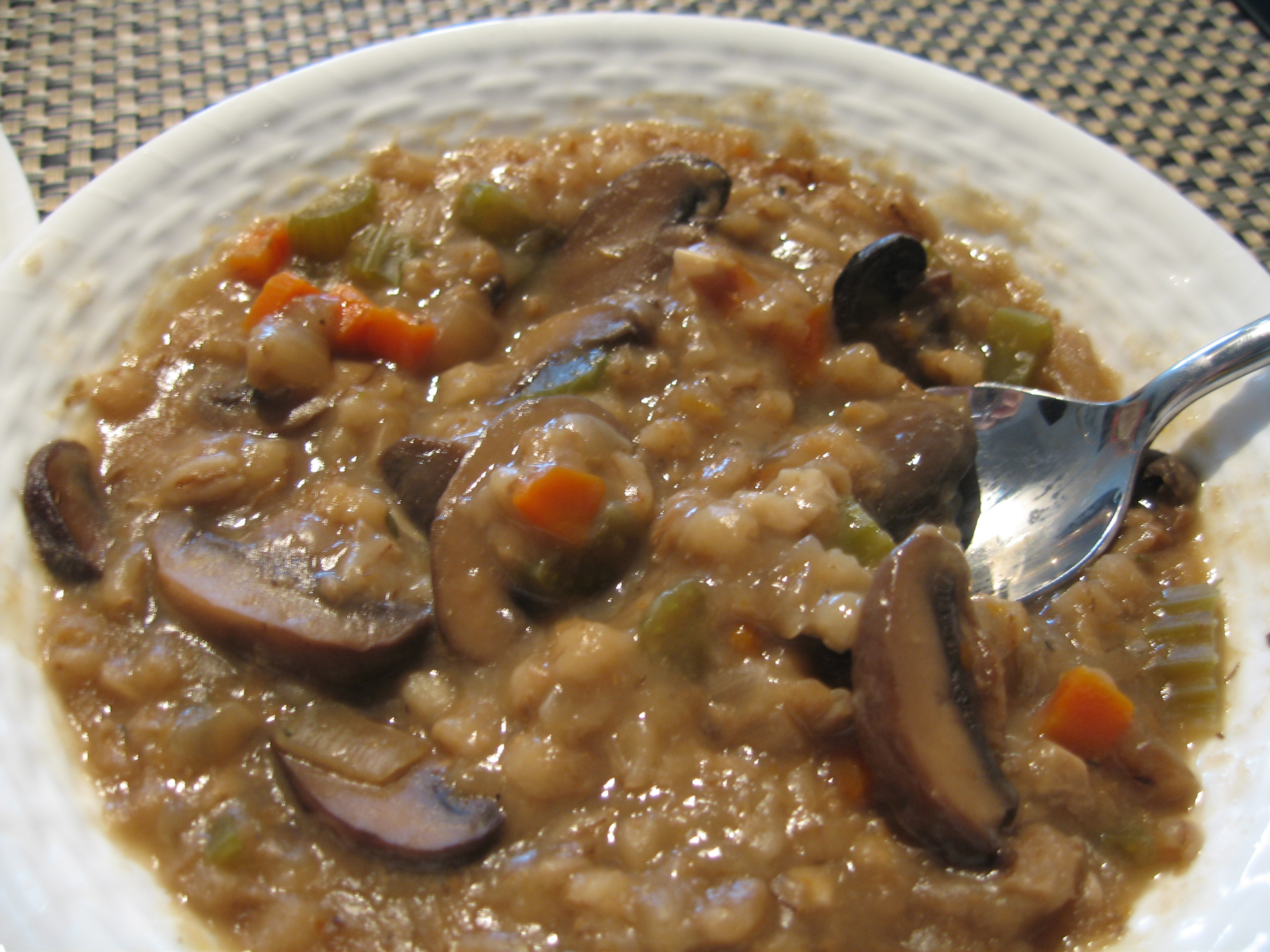 Mushroom And Barley Soup
 Slow Cooker Recipe Mushroom Barley Soup