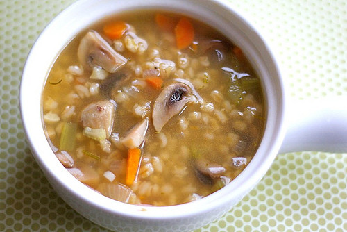 Mushroom And Barley Soup
 Mushroom Barley Soup Recipe