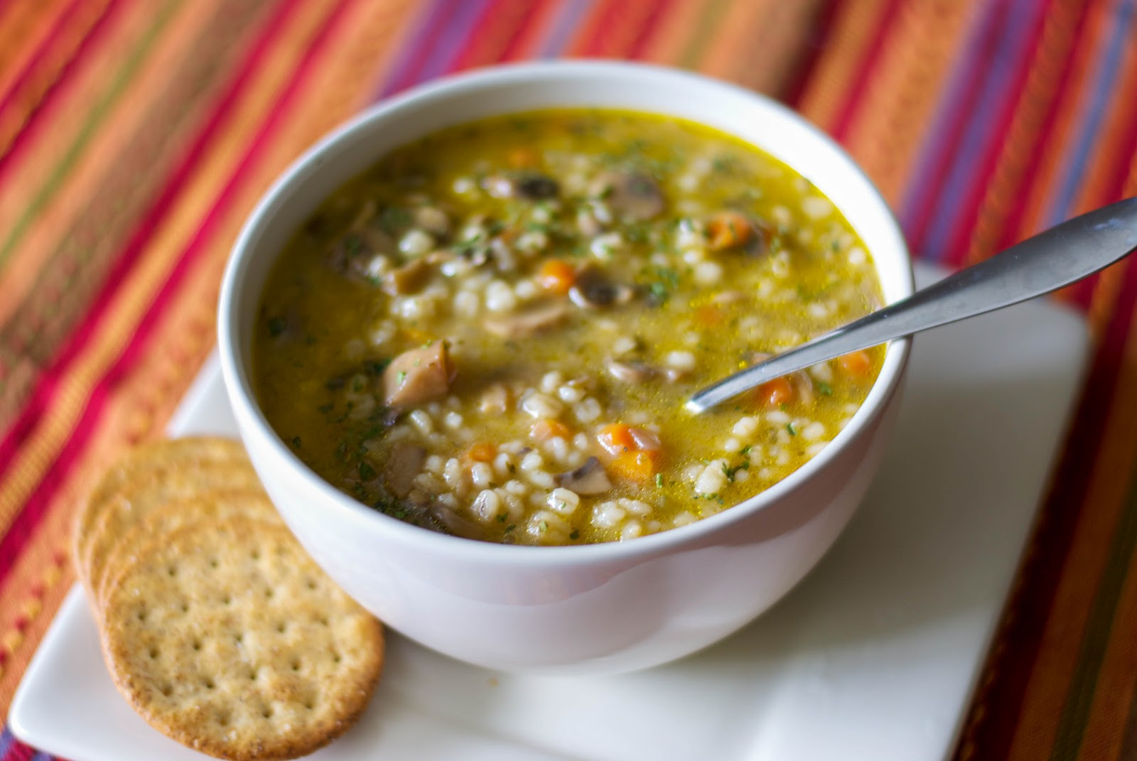 Mushroom And Barley Soup
 Carrie s Experimental Kitchen Mushroom Barley Soup