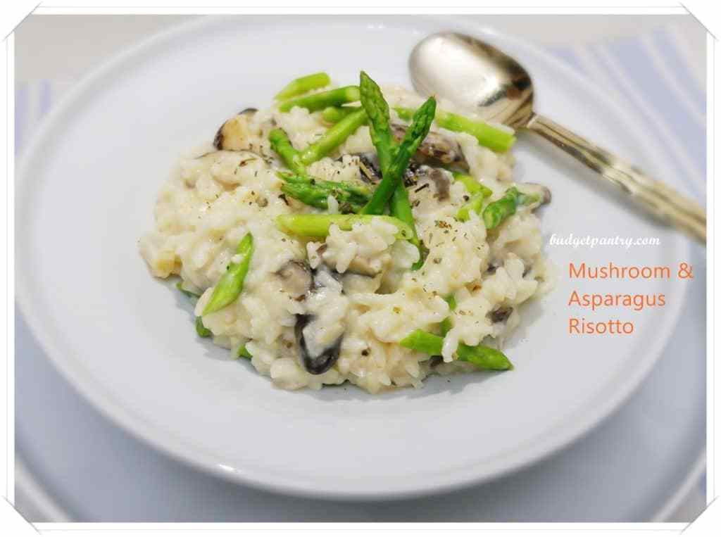 Mushroom Asparagus Risotto
 Easy Mushroom and Asparagus Risotto in Seafood Stock