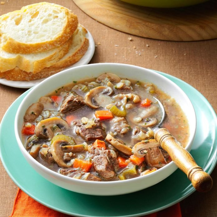 Mushroom Barley Soup Recipe
 Mushroom Barley Soup