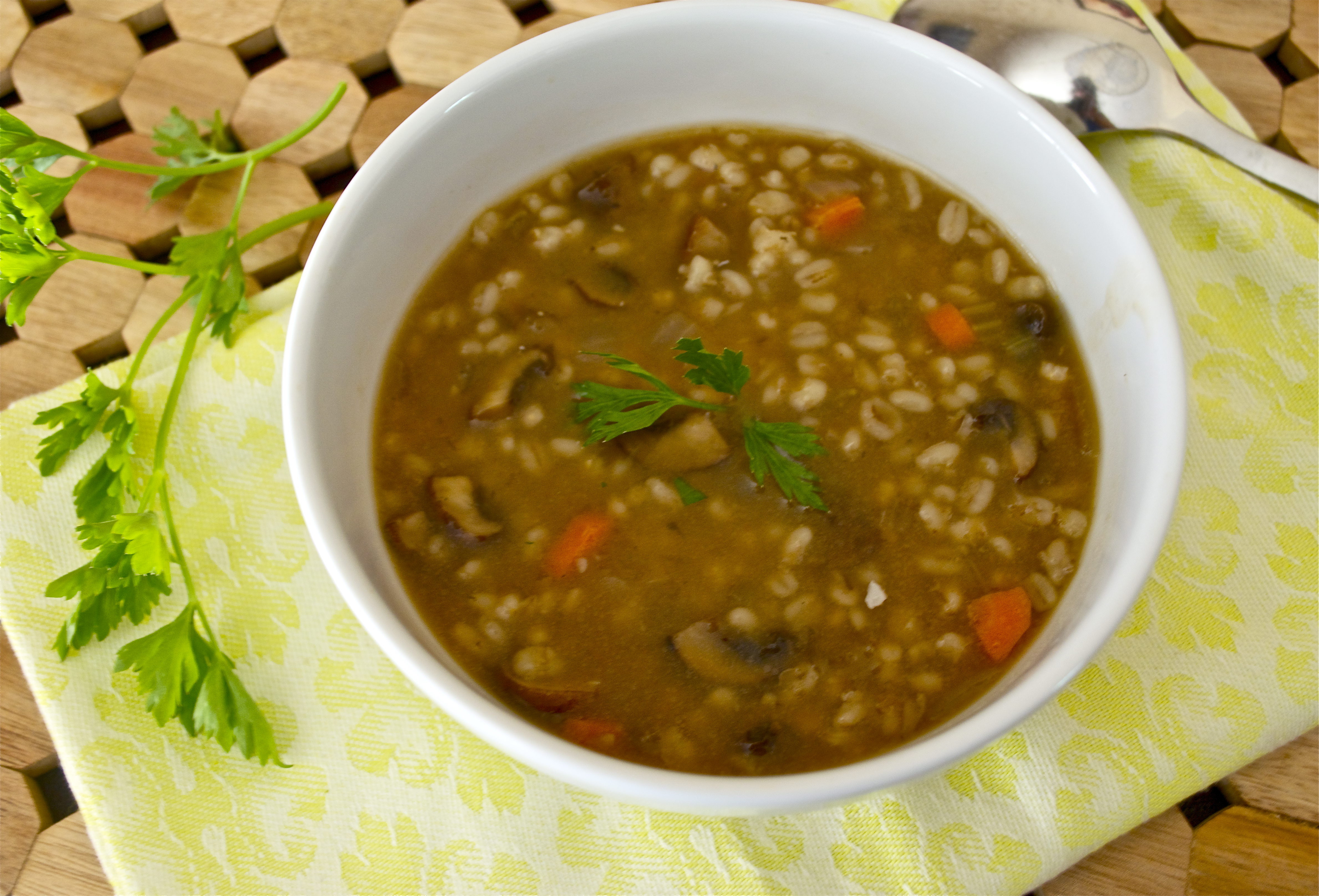 Mushroom Barley Soup Recipe
 Mushroom Barley Soup