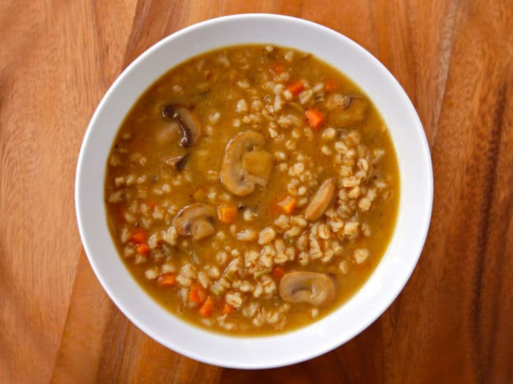 Mushroom Barley Soup
 Mushroom Barley Soup forting Deli Style Soup Recipe