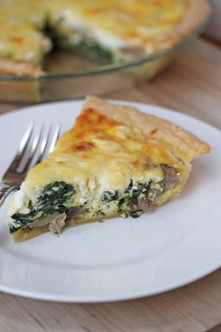 Mushroom Quiche Recipe
 Spinach Mushroom Quiche Recipe