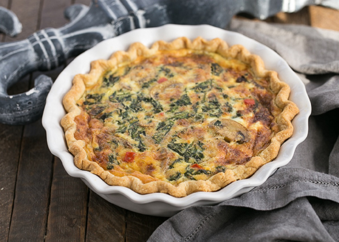 Mushroom Quiche Recipe
 Spinach Mushroom Quiche Recipe