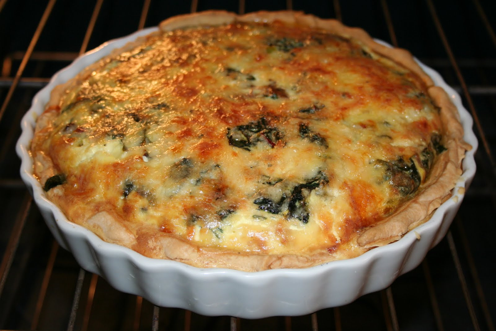 Mushroom Quiche Recipe
 Cheers to Happy Swiss Chard Pancetta and Mushroom Quiche