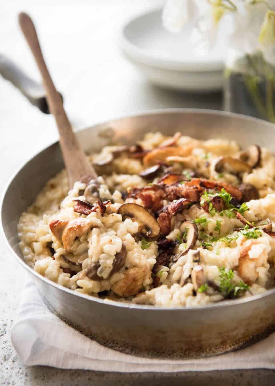 Mushroom Risotto Recipe
 Chicken and Mushroom Risotto