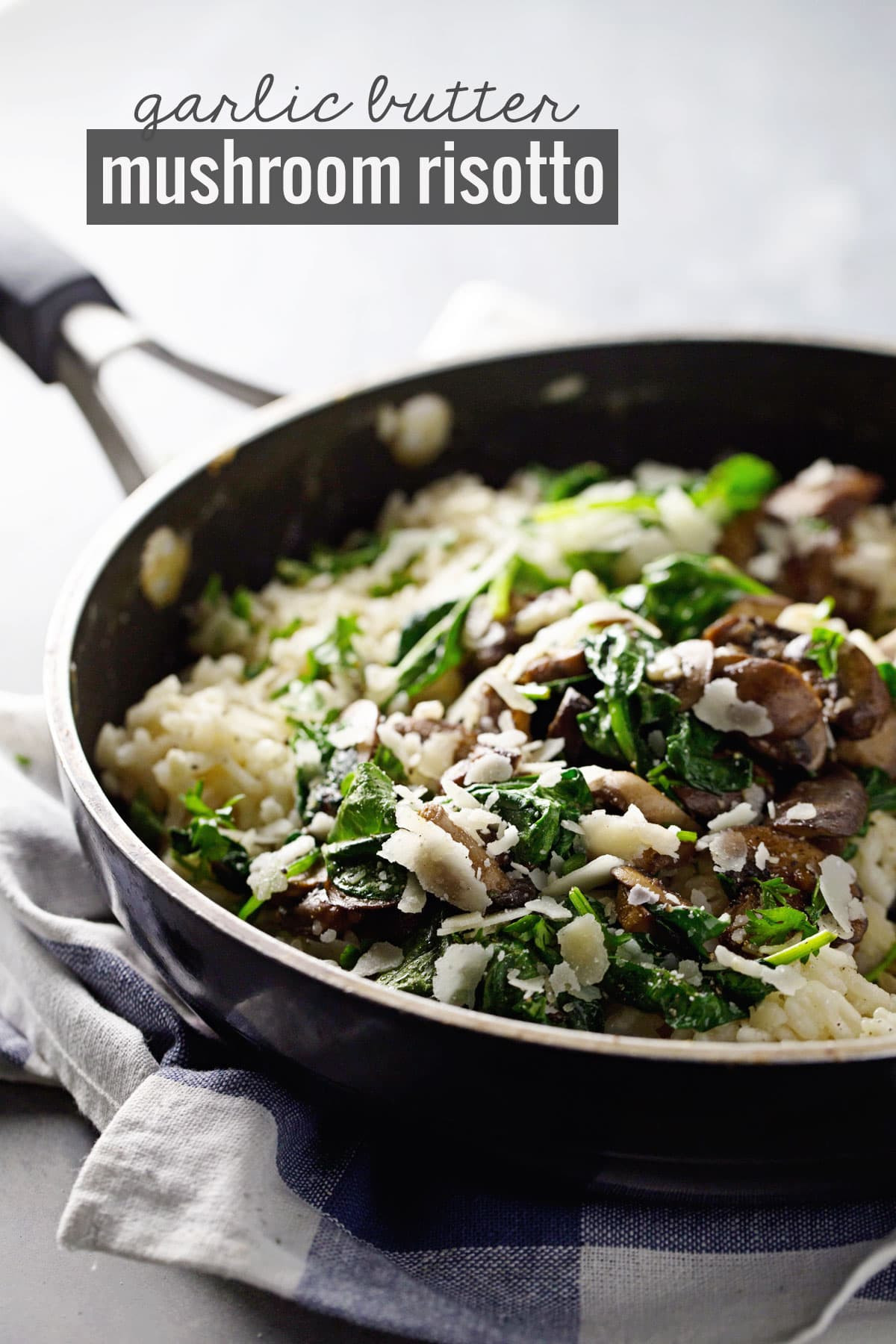 Mushroom Risotto Recipe
 Garlic Butter Mushroom Risotto Pinch of Yum