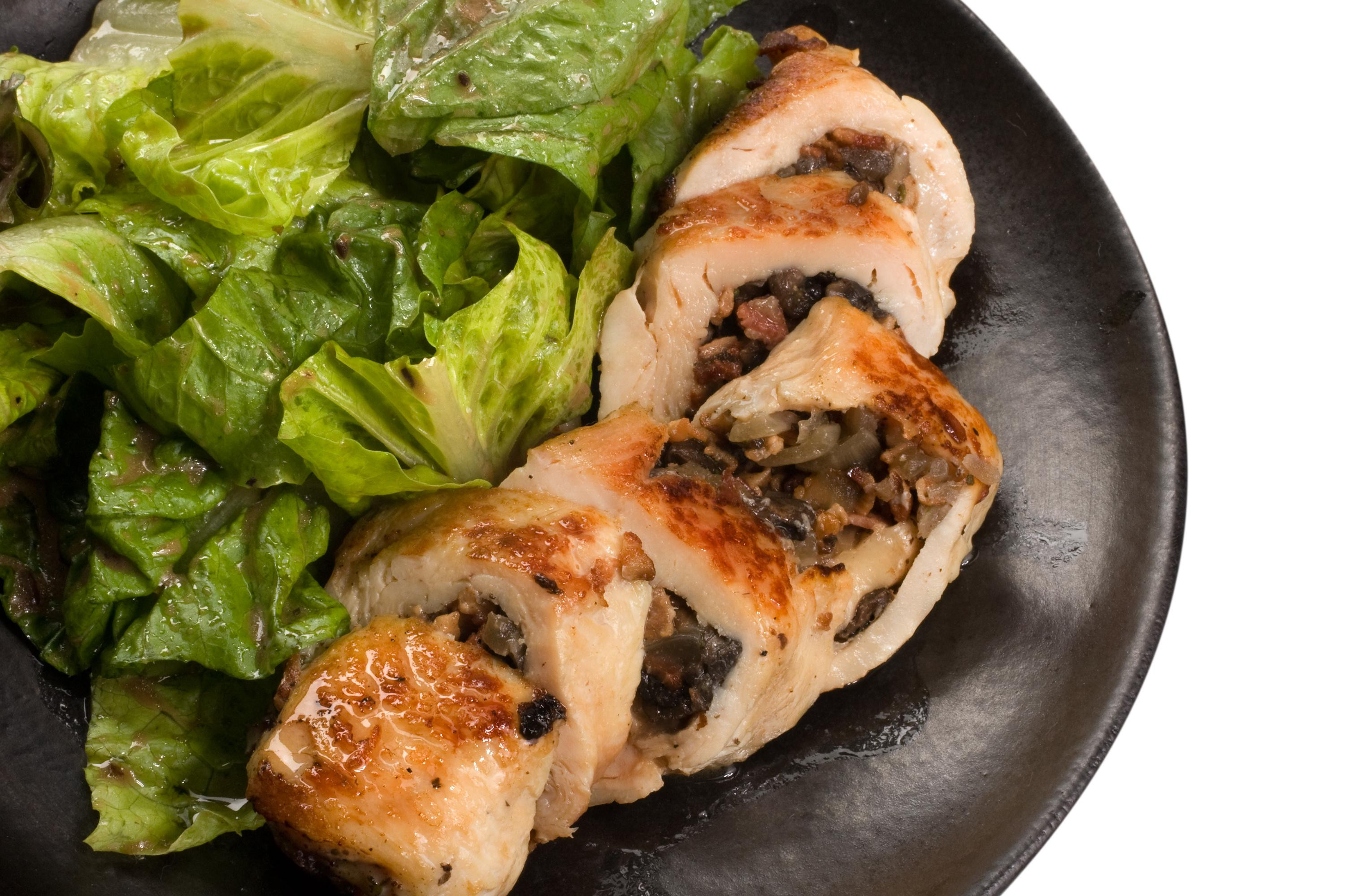 Mushroom Stuffed Chicken
 Mushroom Stuffed Chicken with White Wine Sauce Flavorful