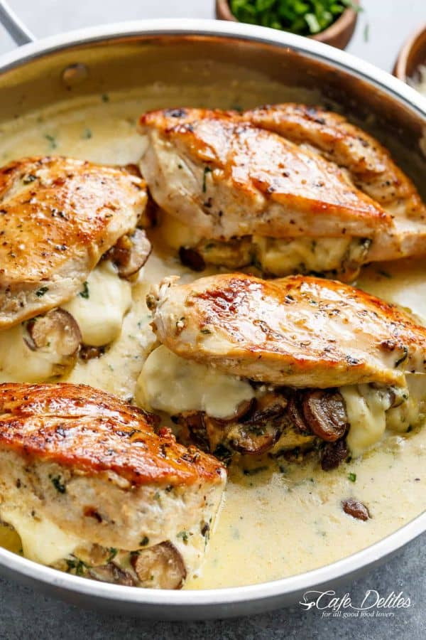 Mushroom Stuffed Chicken
 Weekly Menu Plan 123