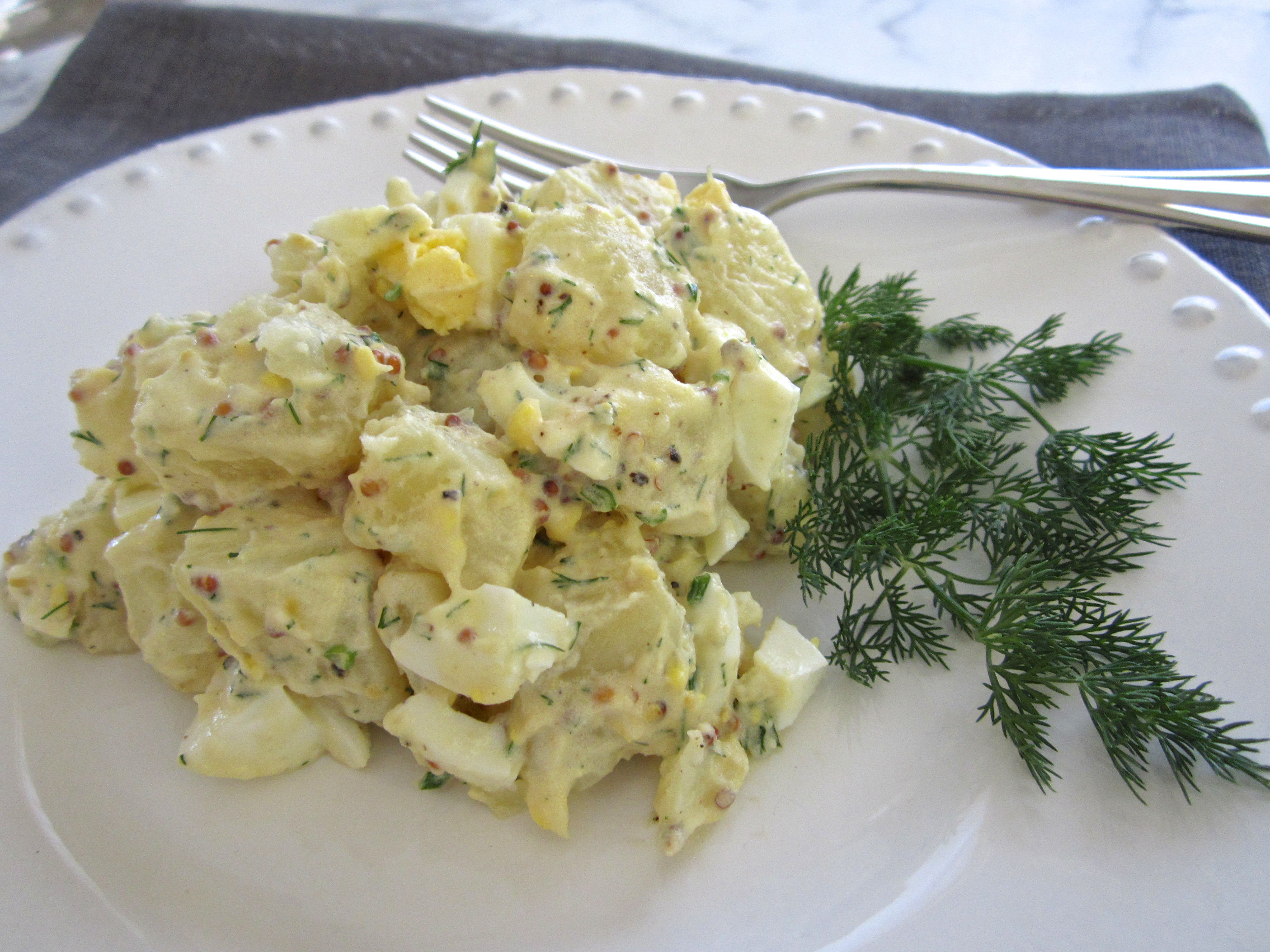Mustard Potato Salad
 Dilly Potato Salad with Whole Grain Mustard
