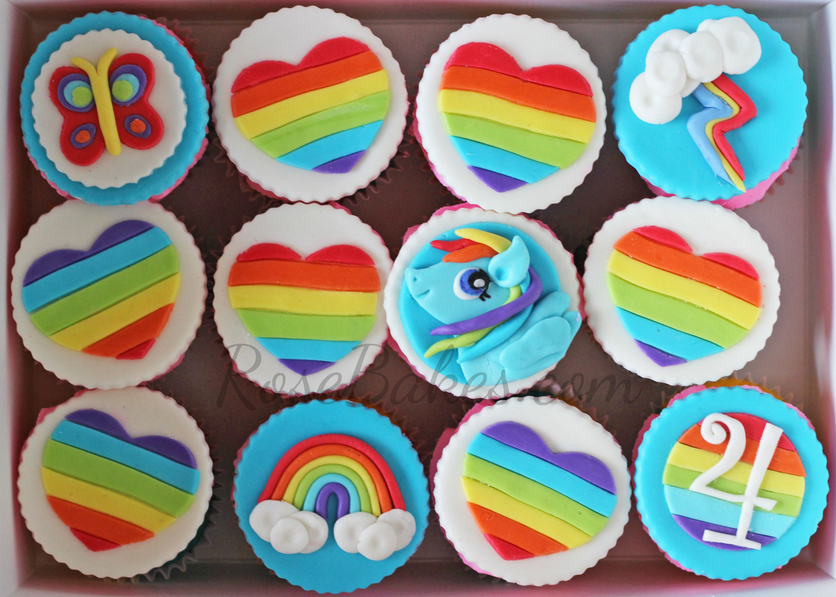 My Little Pony Cupcakes
 My Little Pony Rainbow Dash Cupcakes Rose Bakes