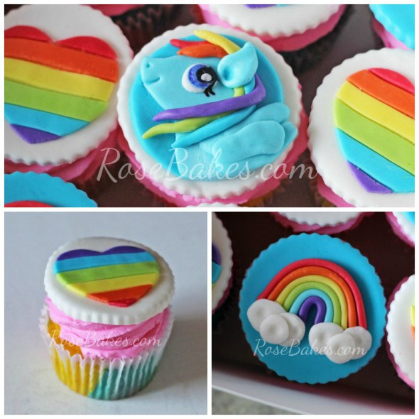 My Little Pony Cupcakes
 My Little Pony Rainbow Dash Cupcakes Rose Bakes