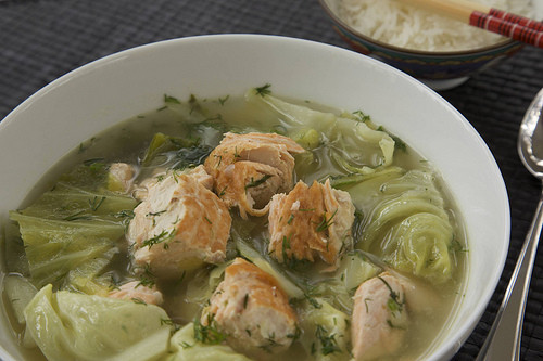 Napa Cabbage Soup
 Napa Cabbage Salmon Soup