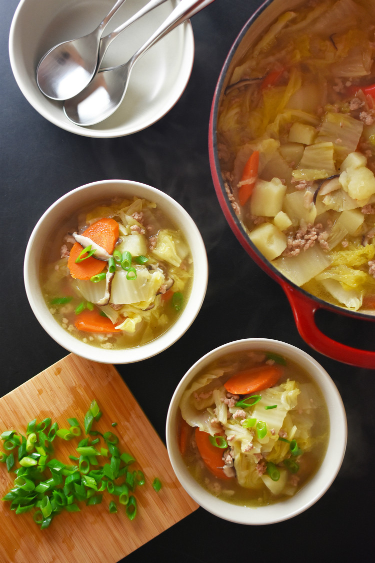 Napa Cabbage Soup
 Pork and Napa Cabbage Soup Nom Nom Paleo