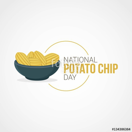 National Potato Chip Day
 "National Potato Chip Day Vector Illustration Suitable