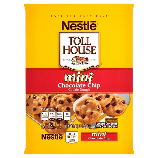 Nestle Toll House Chocolate Chip Cookies
 Nestle Toll House Mini Chocolate Chip Cookie Dough 16