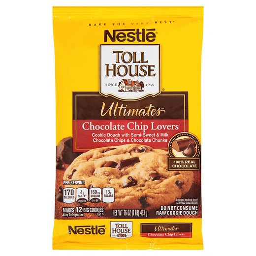 Nestle Toll House Chocolate Chip Cookies
 Nestle Toll House Ultimates Chocolate Chip Lovers Cookie